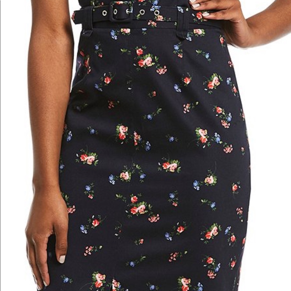 Gianni Bini Floral Pencil Skirt